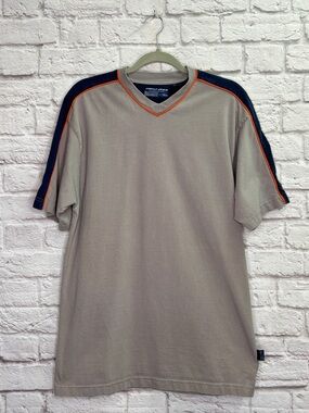 VTG Y2K Point Zero Mens Shirt Size M Short Sleeve Grunge Skater Surfer Gray